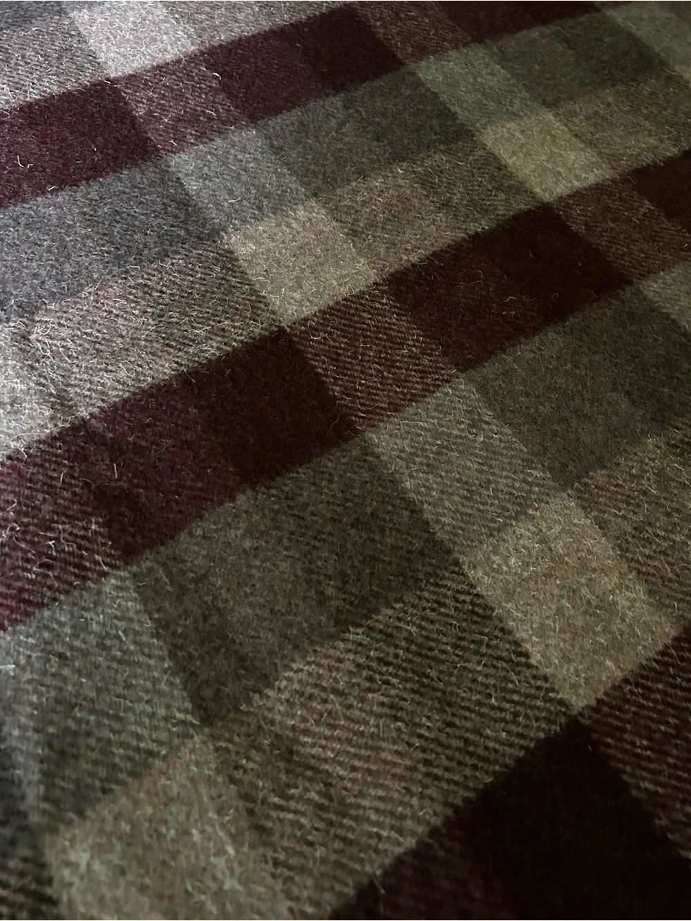 Vintage Gardiner of Selkirk Scottish 100% Wool Throw Blanket Tartan Plaid
